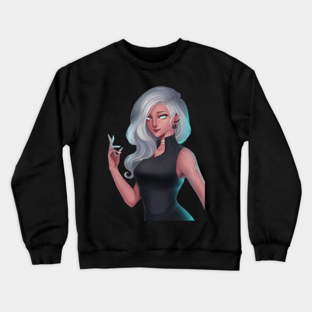 light girl Crewneck Sweatshirt by Ronabuna